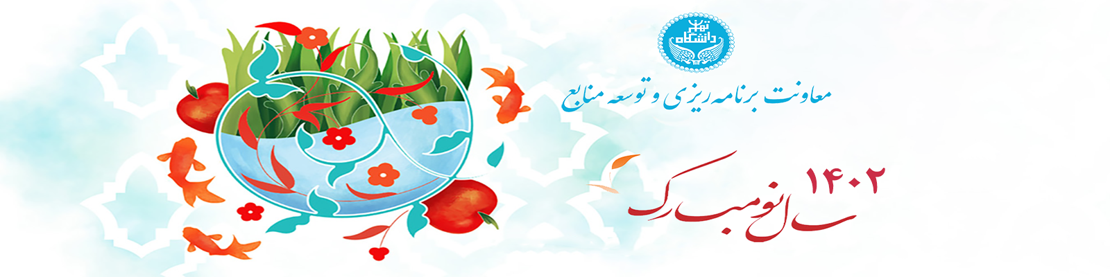 پیام تبریک سال نو معاون برنامه ریزی و توسعه منابع دانشگاه تهران